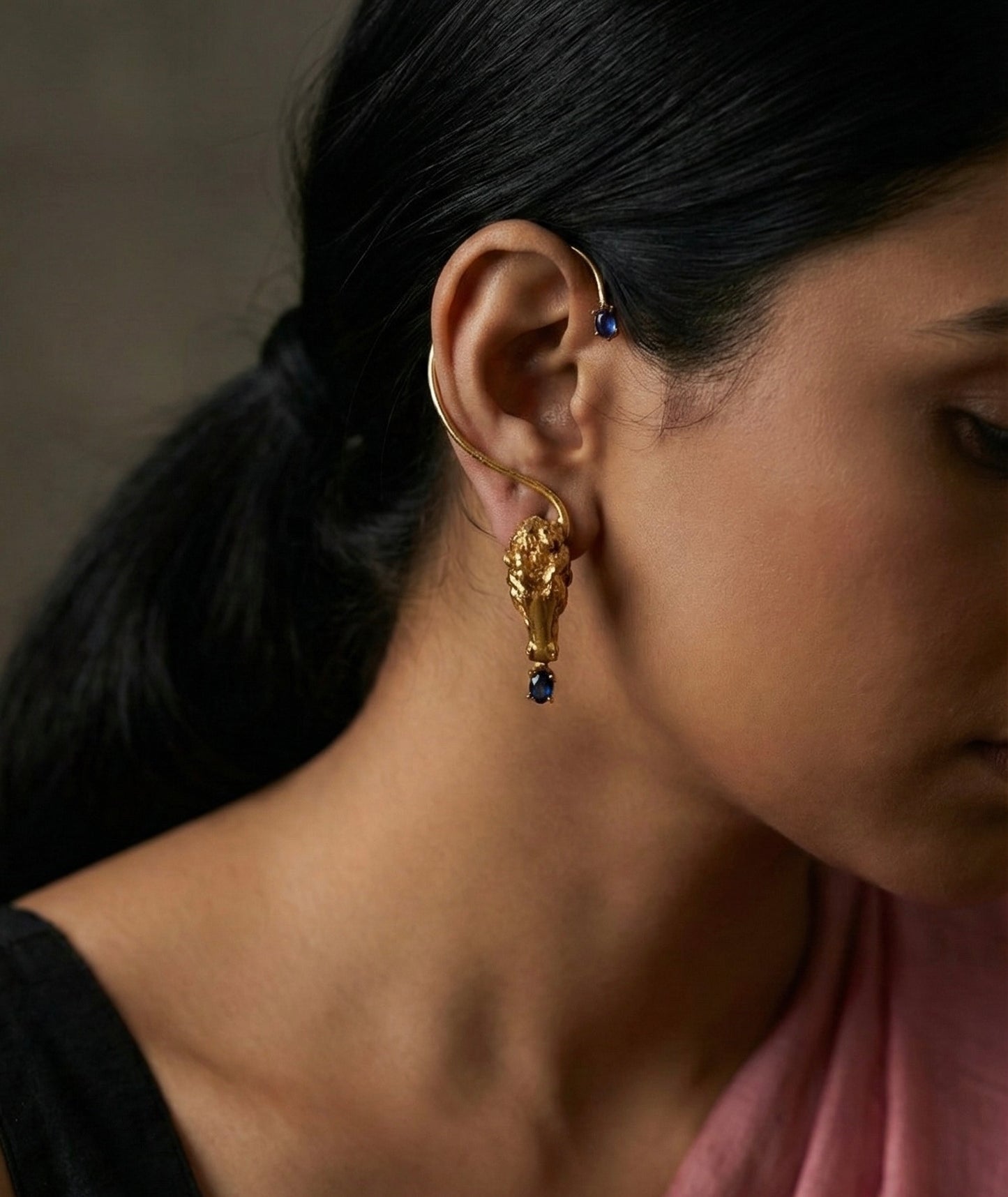 Diya Oxidised Earrings