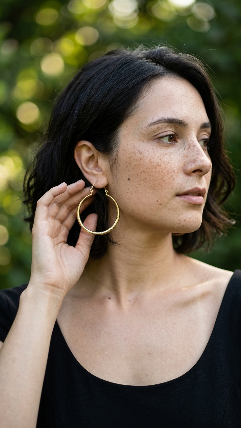 Mihir Brass Earrings