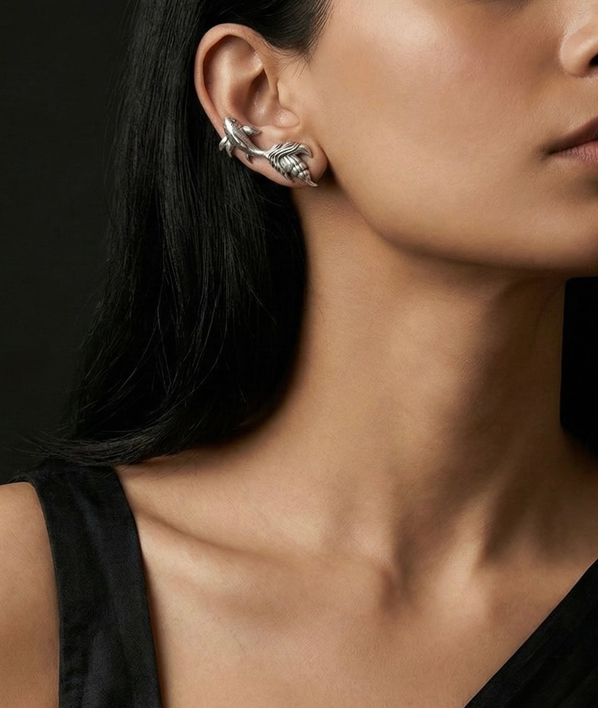 Meenakshi Oxidised Earrings