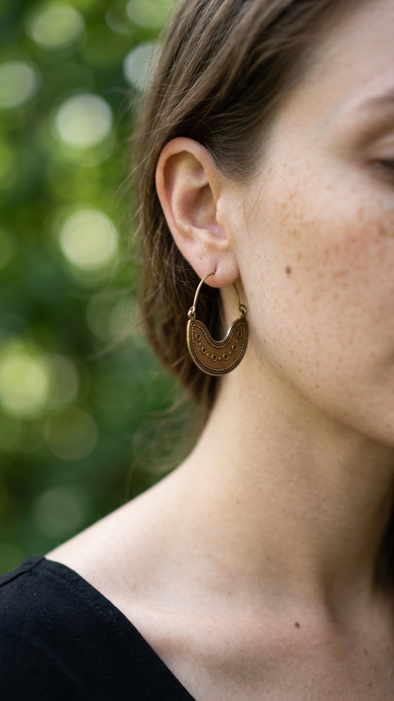 Uttara Brass Earrings