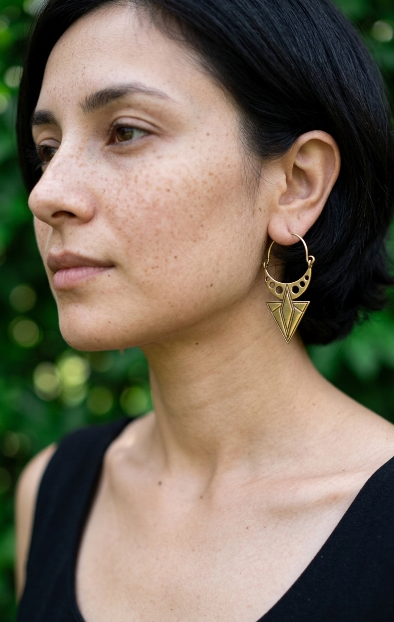 Raatein Brass Earrings