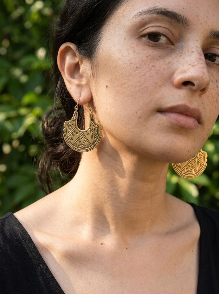 Cooper Brass Earrings
