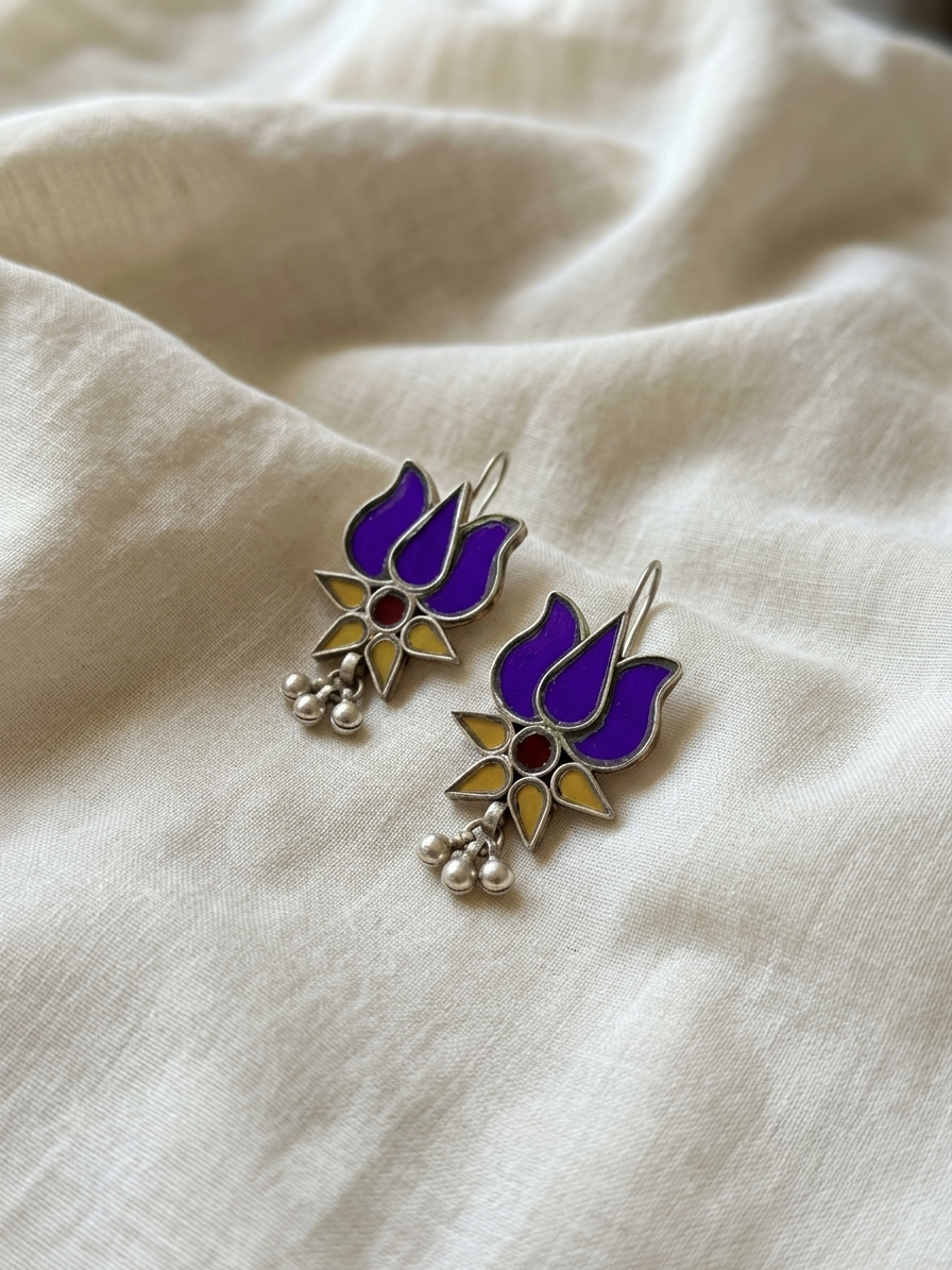 Ajinkya Glass Earrings