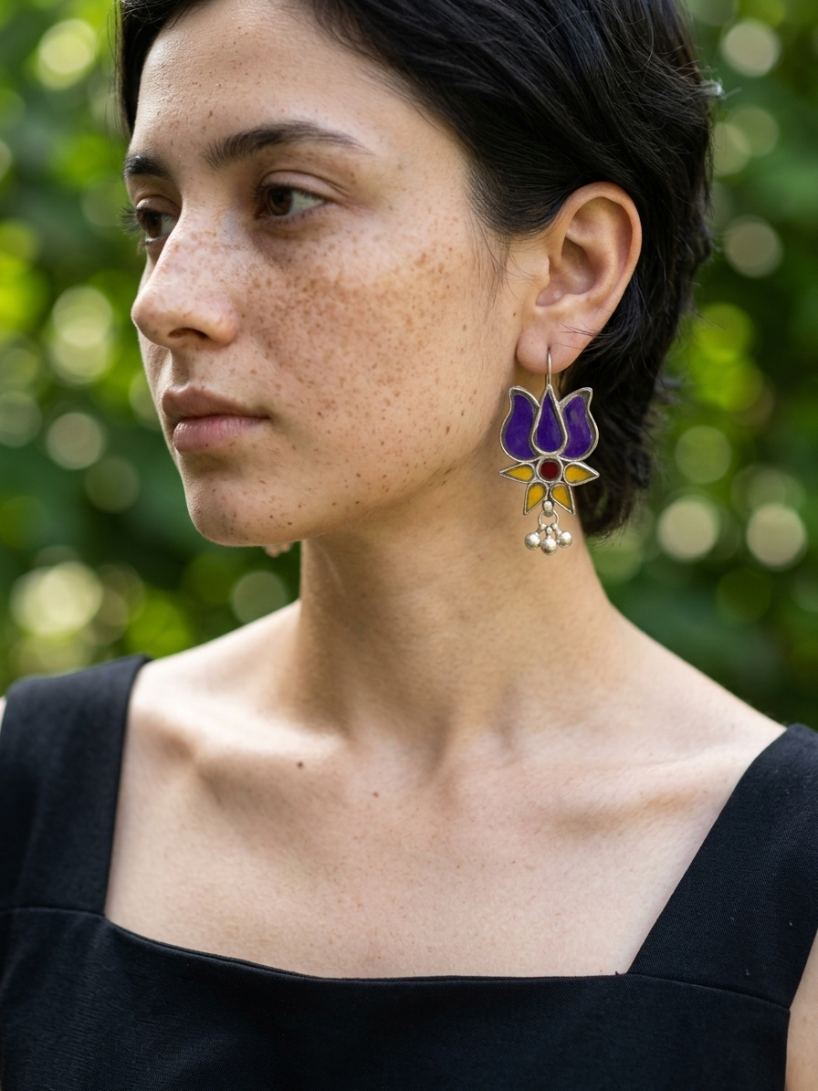 Ajinkya Glass Earrings