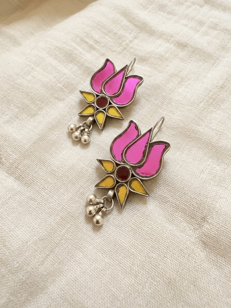 Ajinkya Glass Earrings