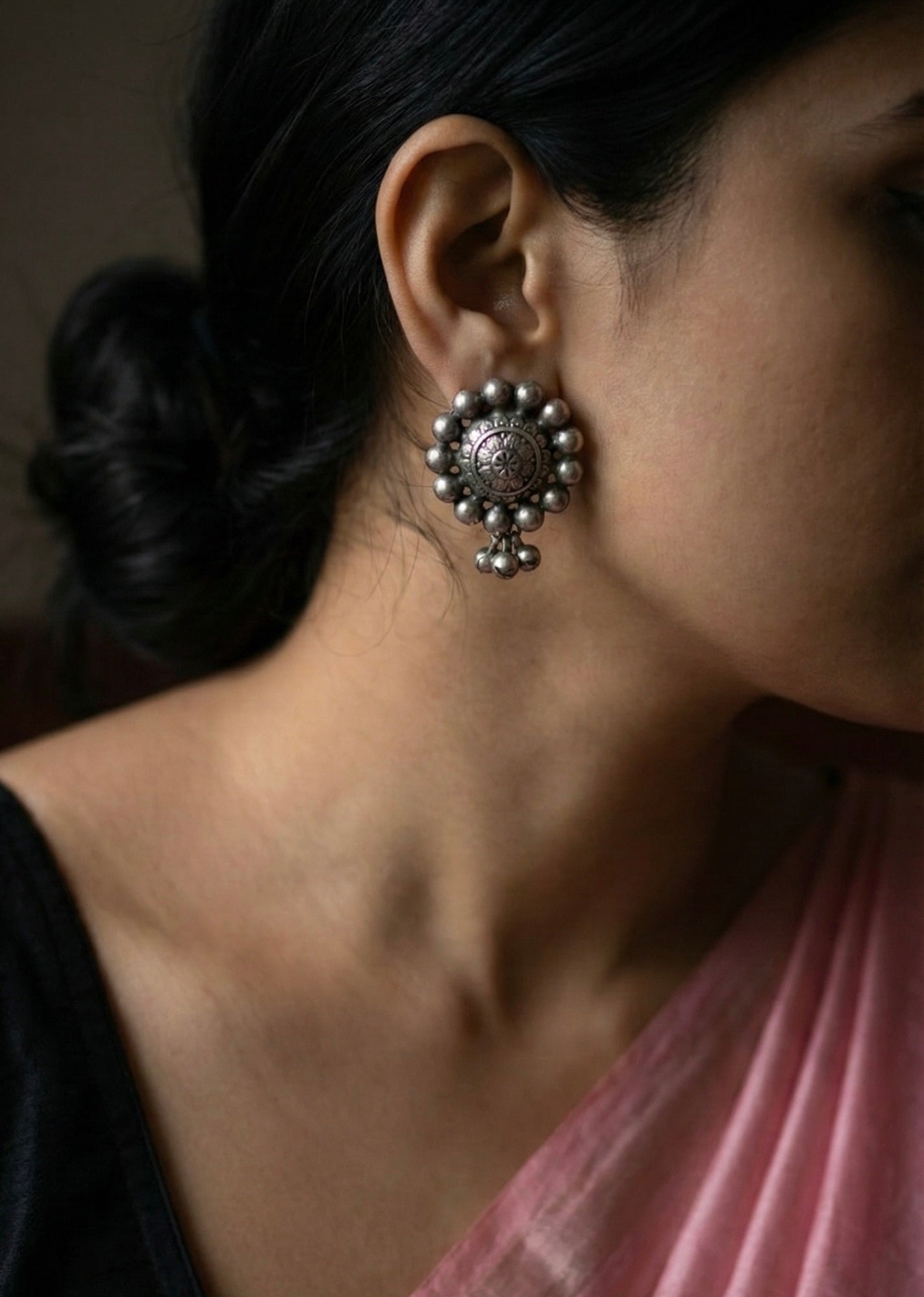 Riyadh Oxidised Earrings