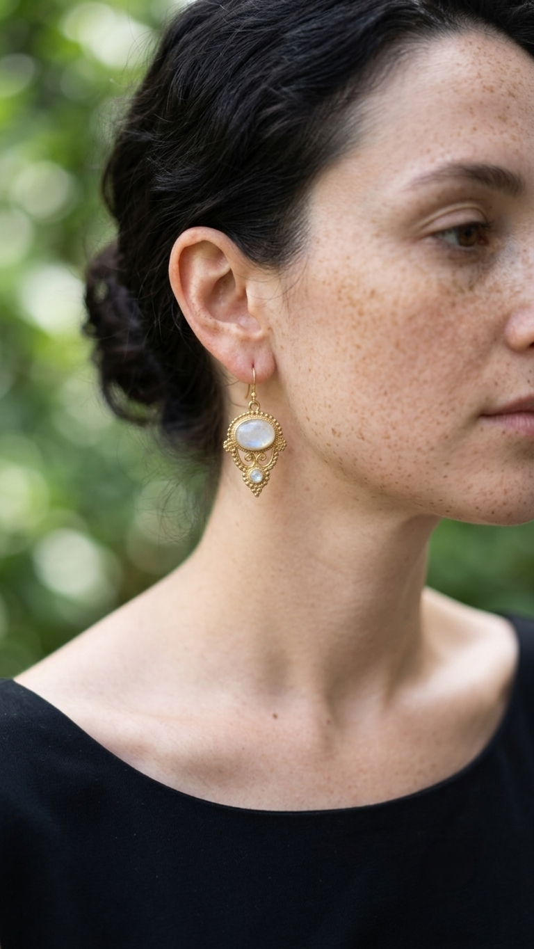 Rati Brass Earrings
