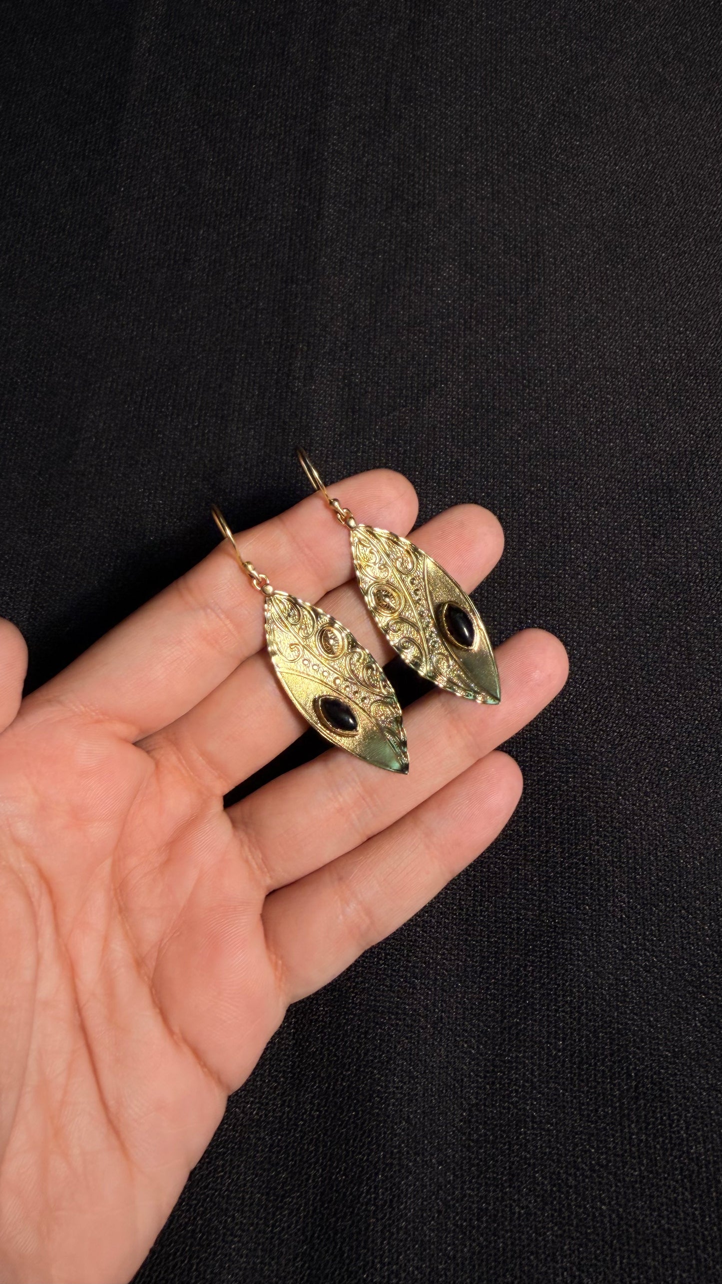 Olivia Brass Earrings