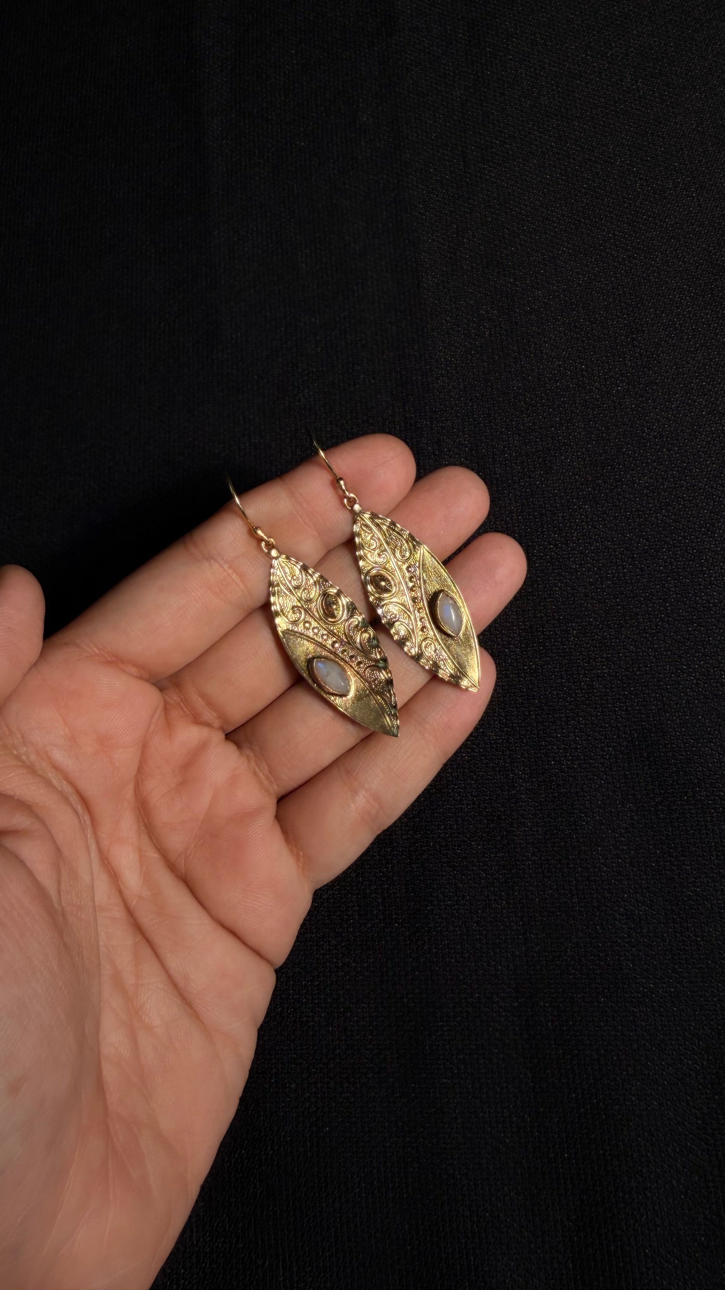 Olivia Brass Earrings