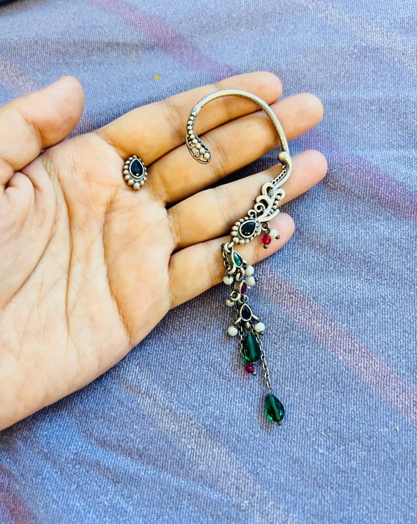 Reeya Oxidised Earrings