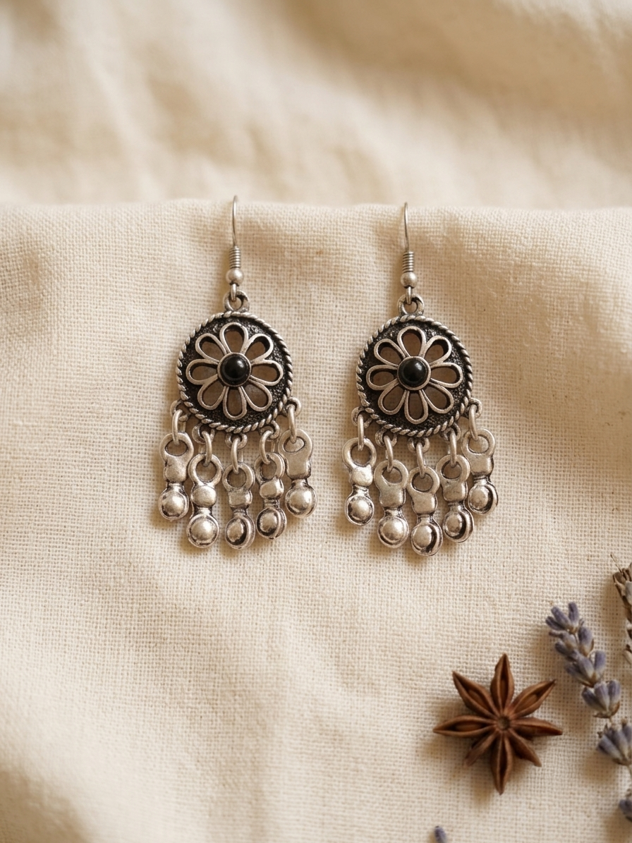 Devi Zamak Earrings
