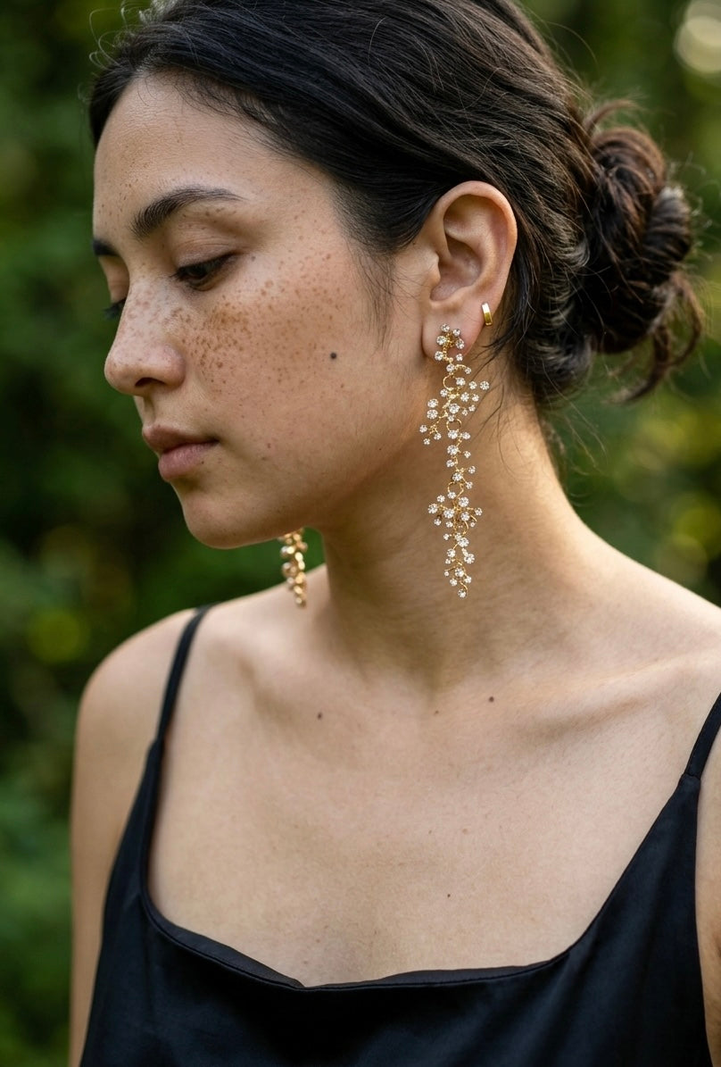 Buta Brass Earrings