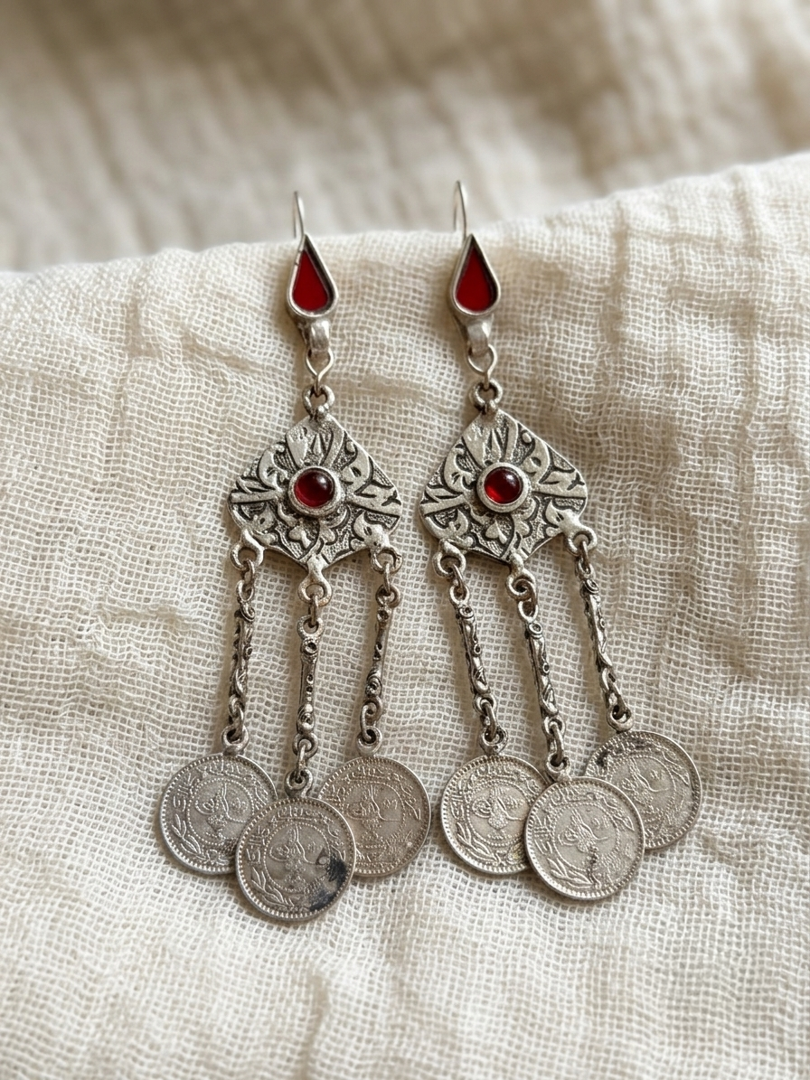 Opal Zamak Earrings