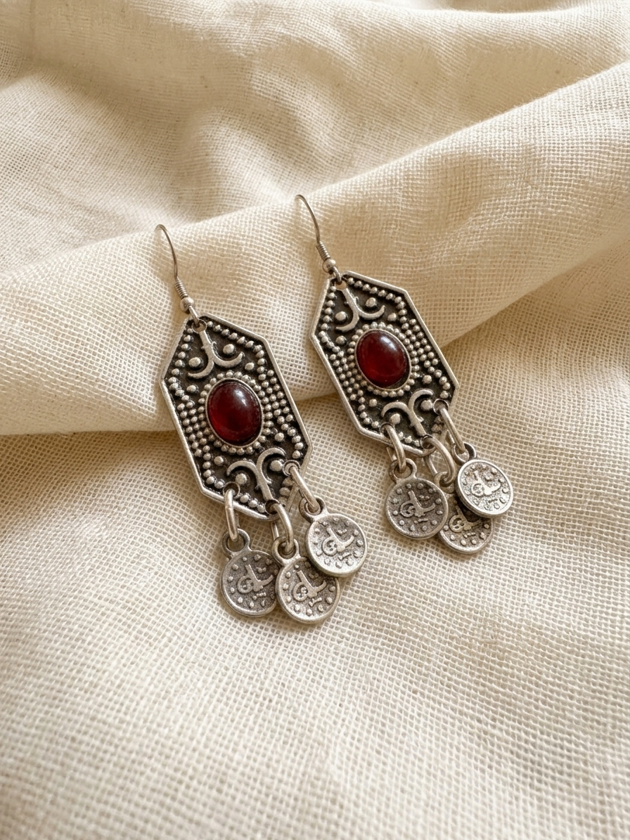 Tihara Zamak Earrings