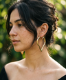 Dil Brass Earrings