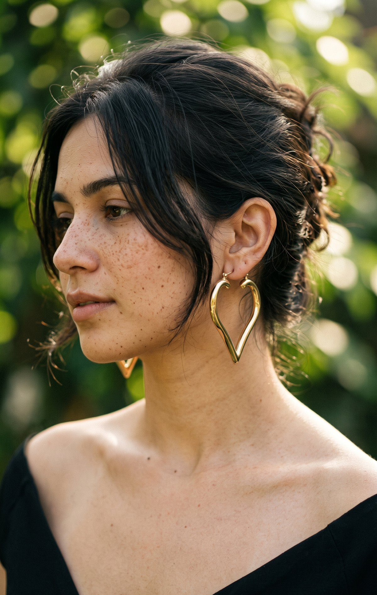 Dil Brass Earrings