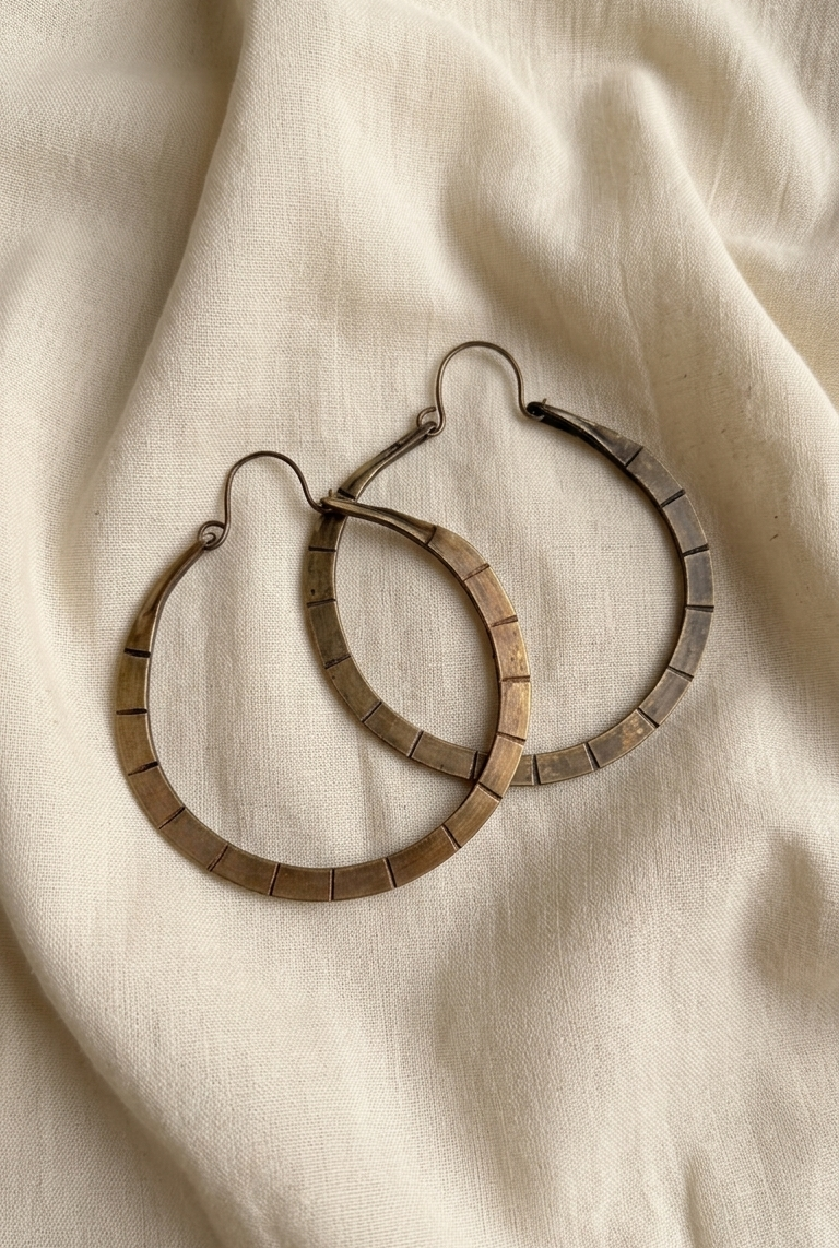 Neelam Brass Earrings
