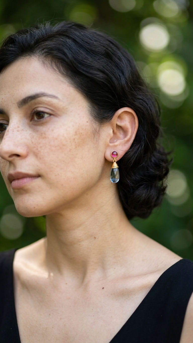 Shine Oxidised Earrings