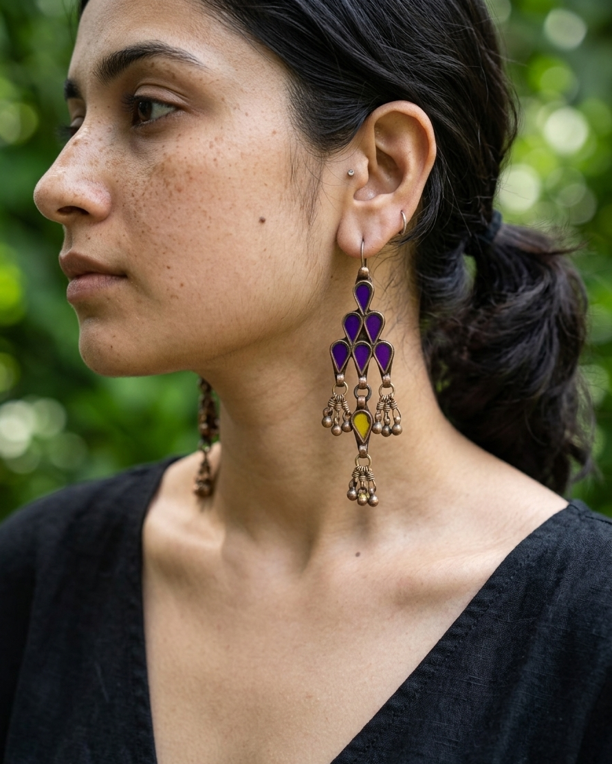 Rajat Glass Earrings