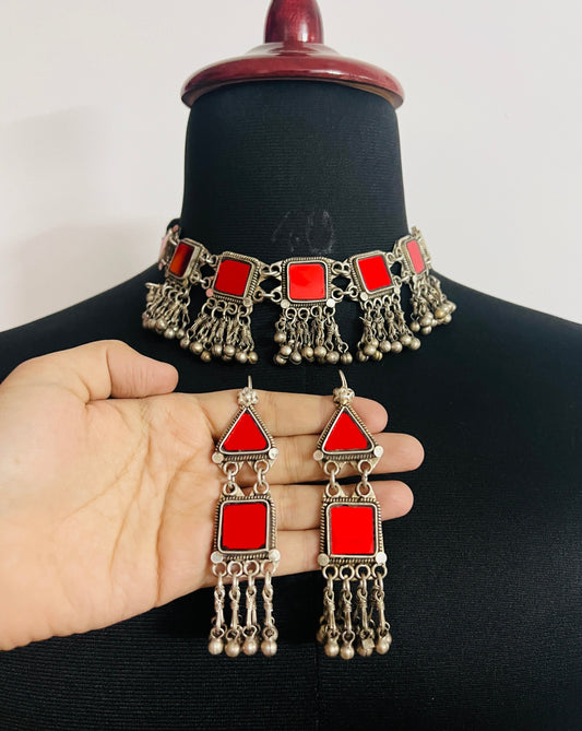 Real Glass Necklace Set Riwaiyat