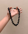 Black obsidian Beaded Necklace