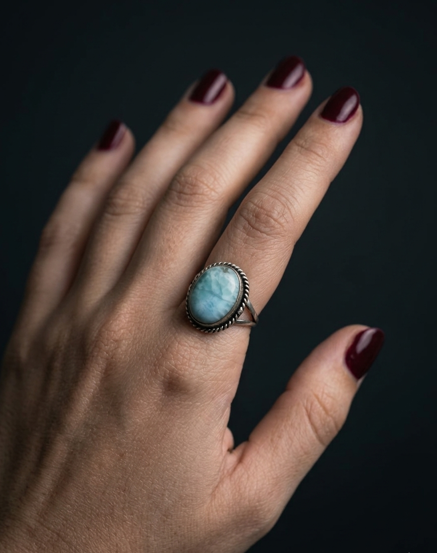 Larimar Vintage Ring