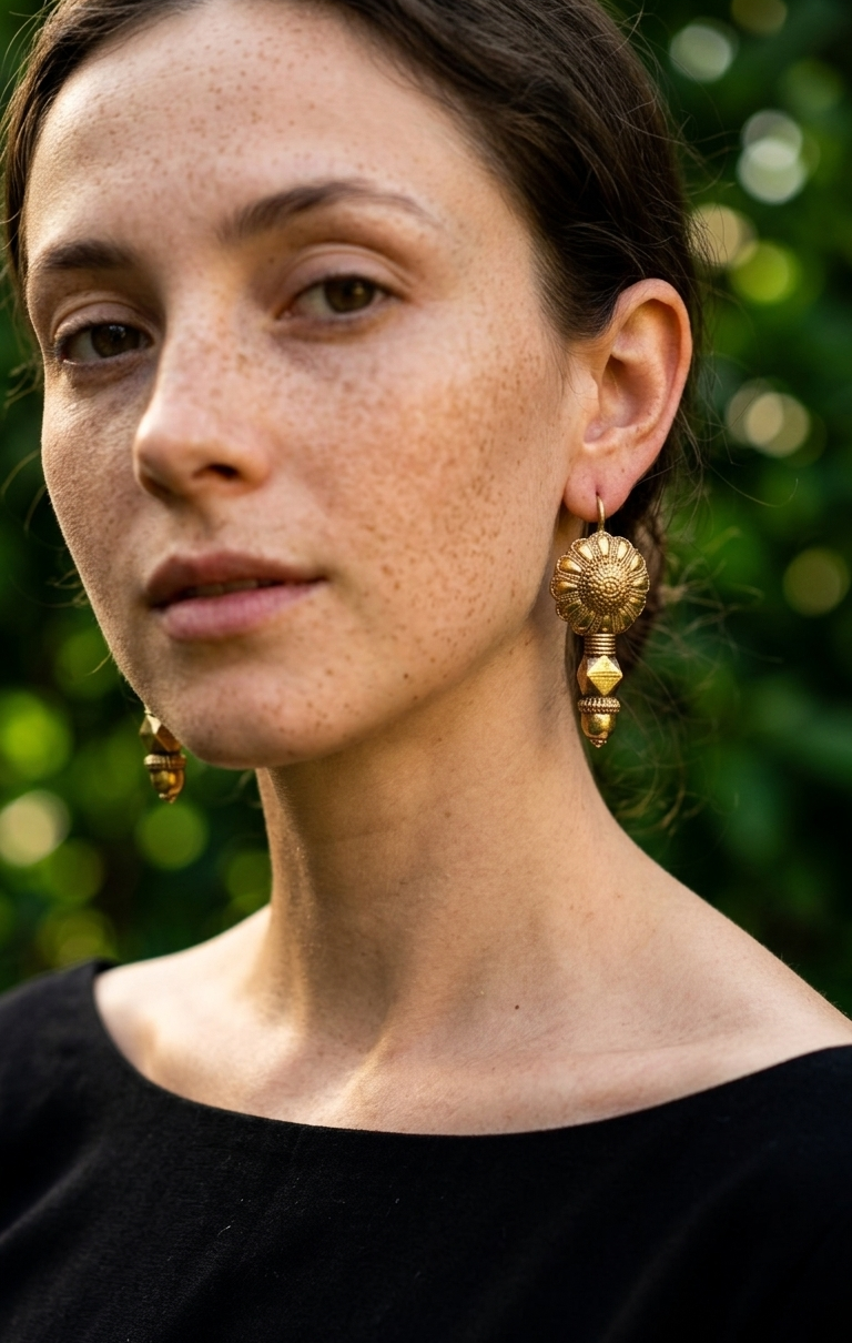 Sambhavna Brass Earrings