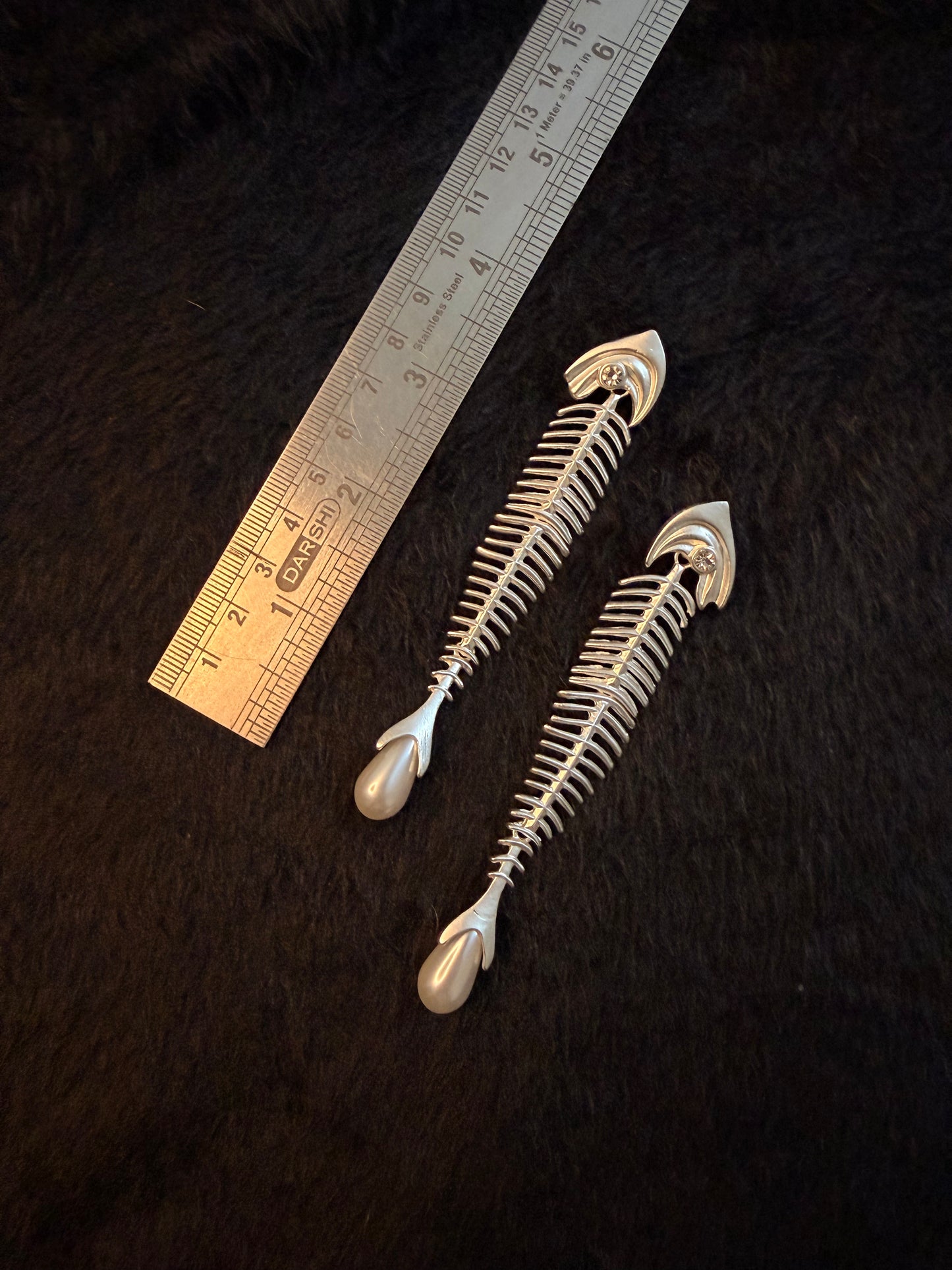 Fish Oxidised Earrings