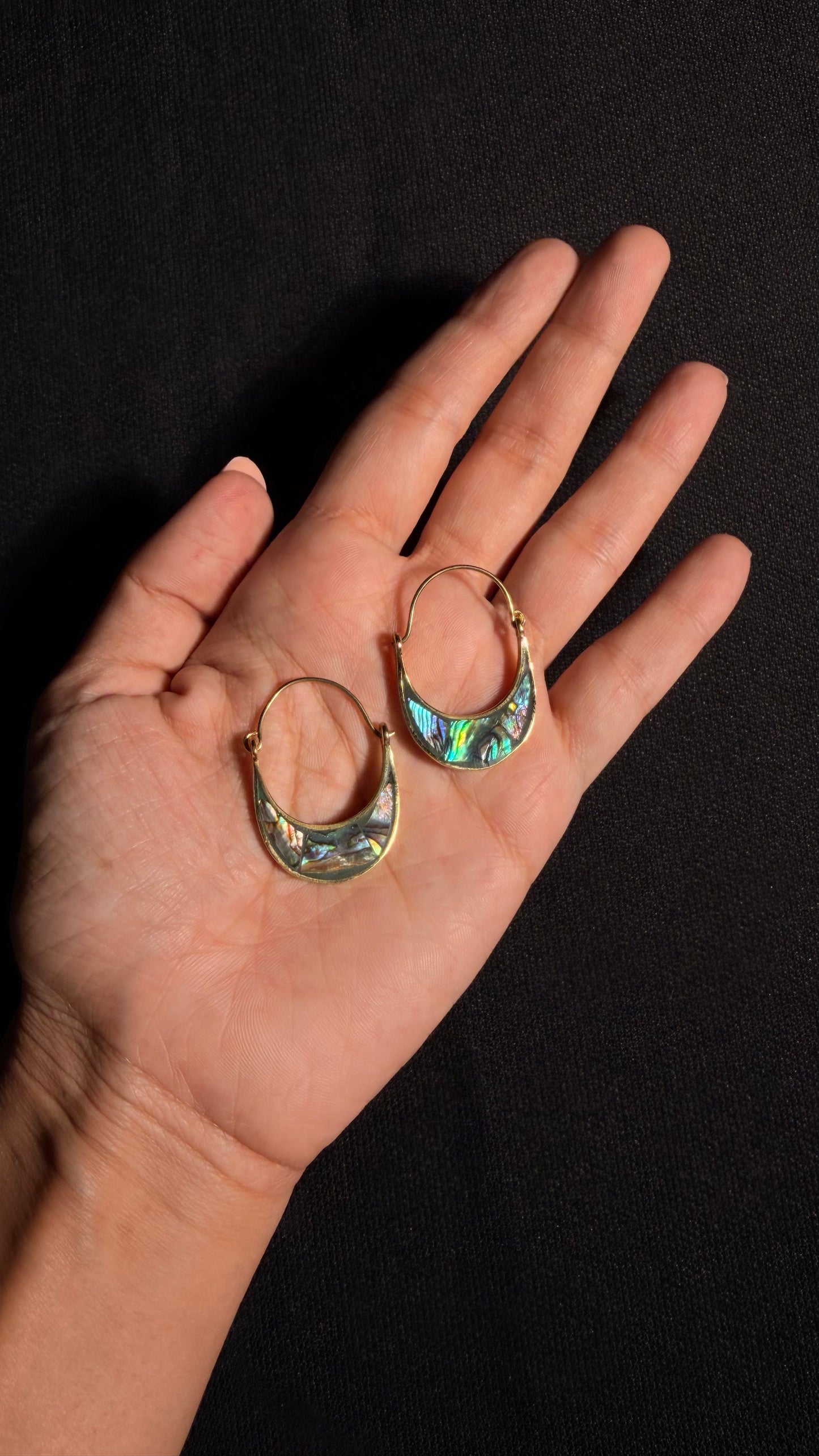 Amelia Brass Earrings