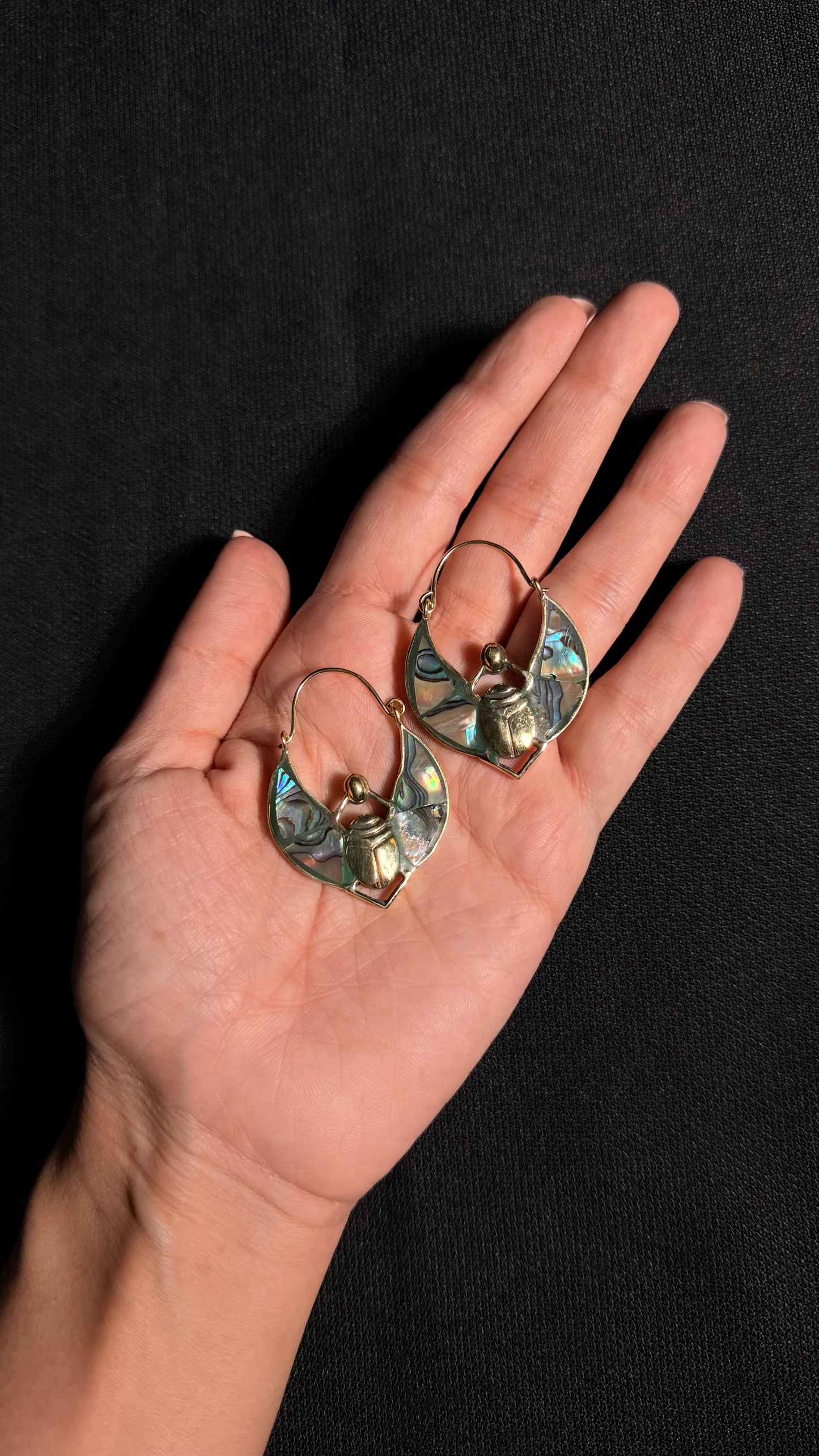 Chloe Brass Earrings
