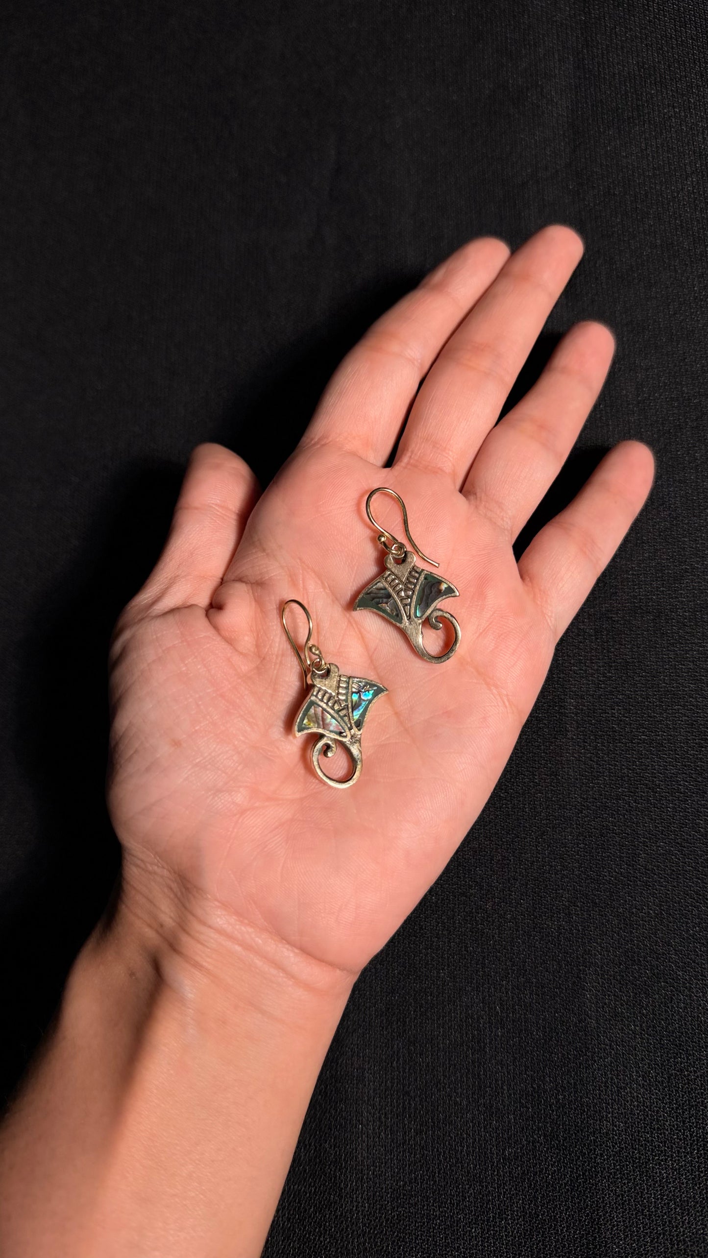 Lucy Brass Earrings