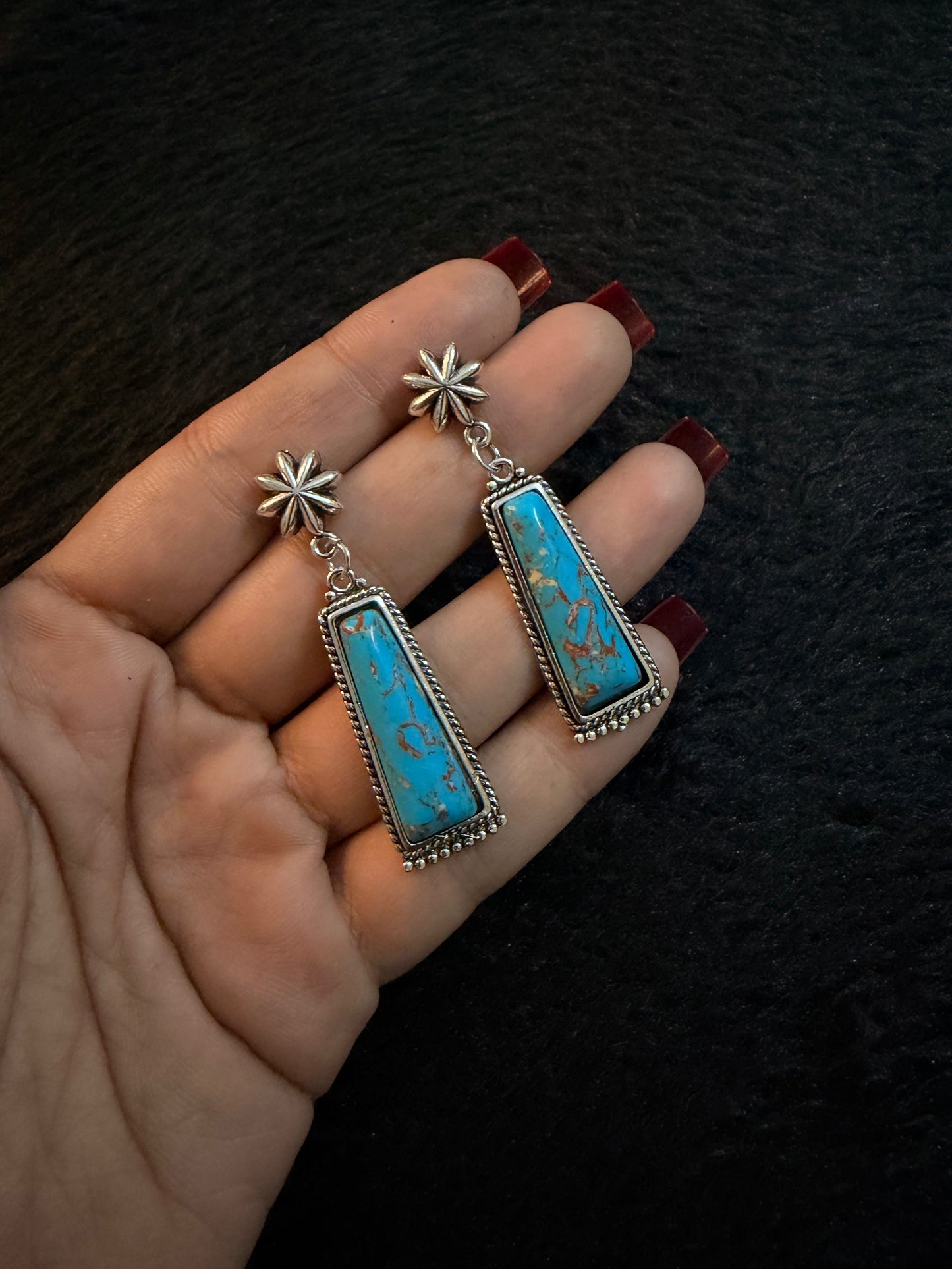 Meera Oxidised Earrings