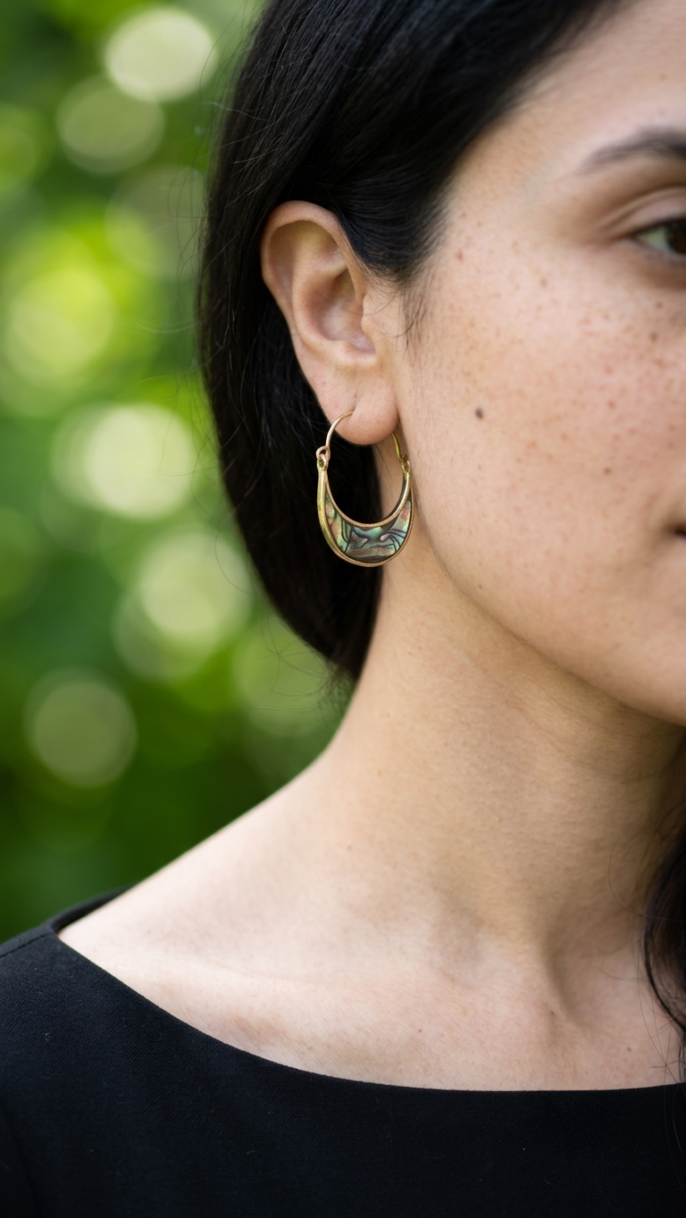 Amelia Brass Earrings