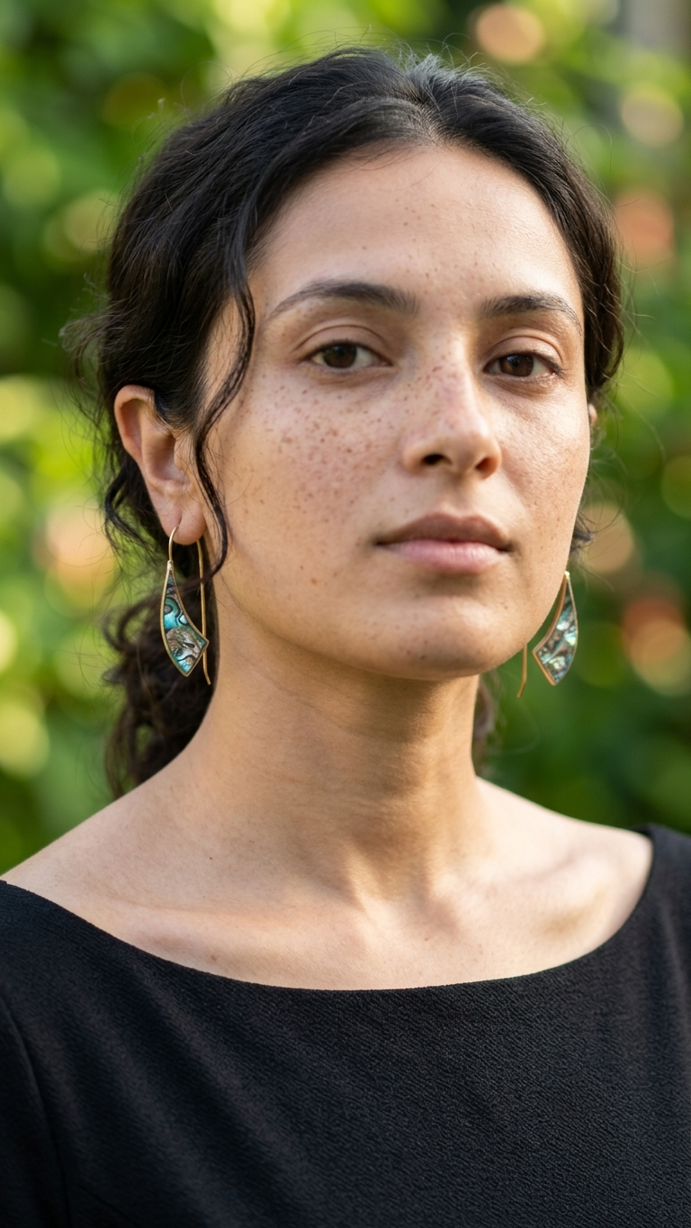 Sophia Brass Earrings