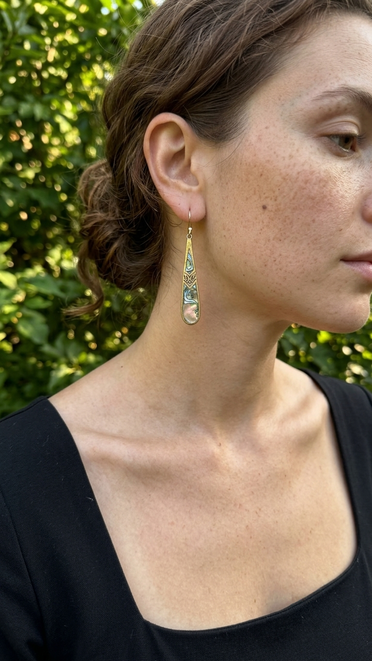 Grace Brass Earrings