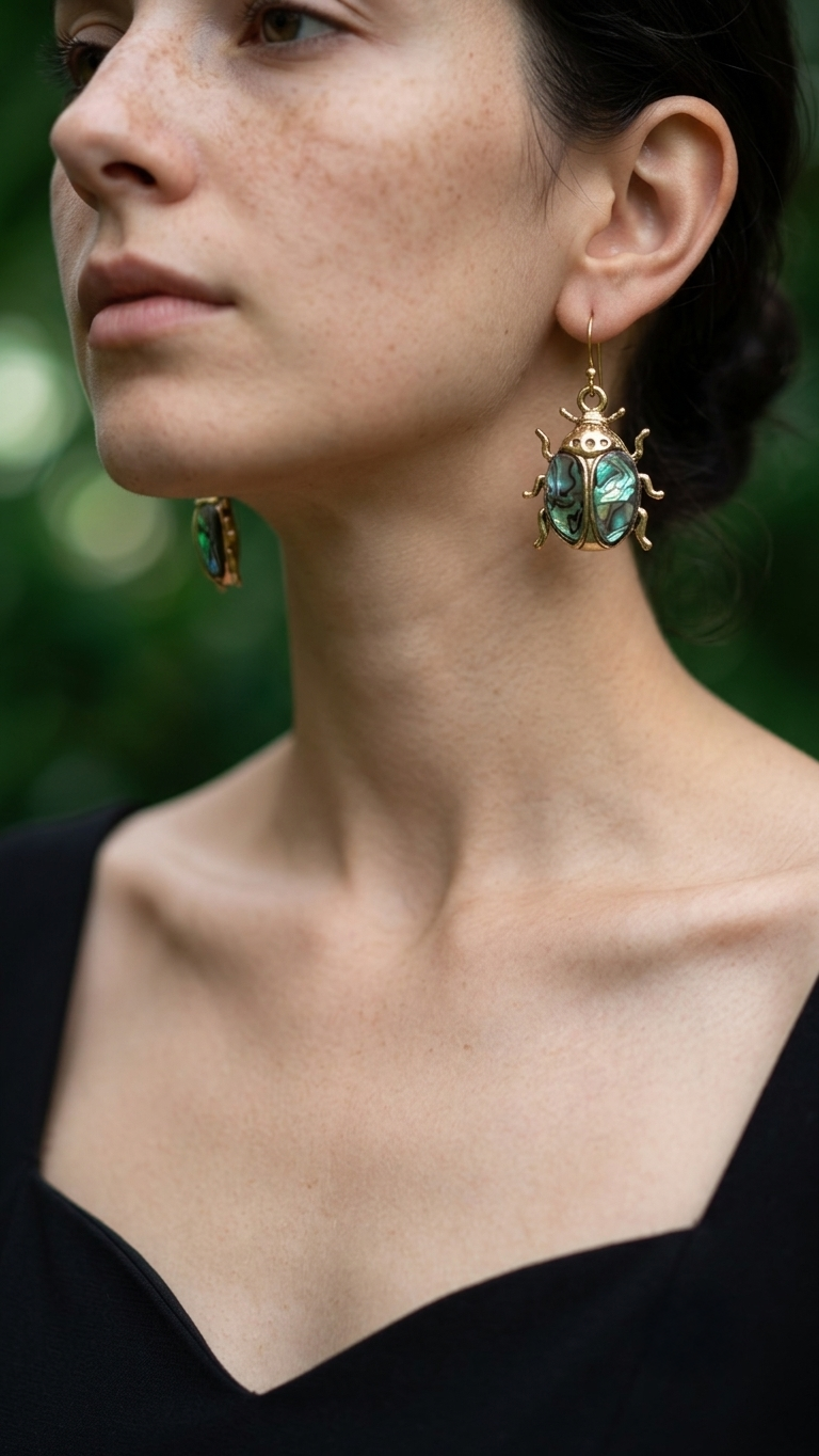 Hannah Brass Earrings