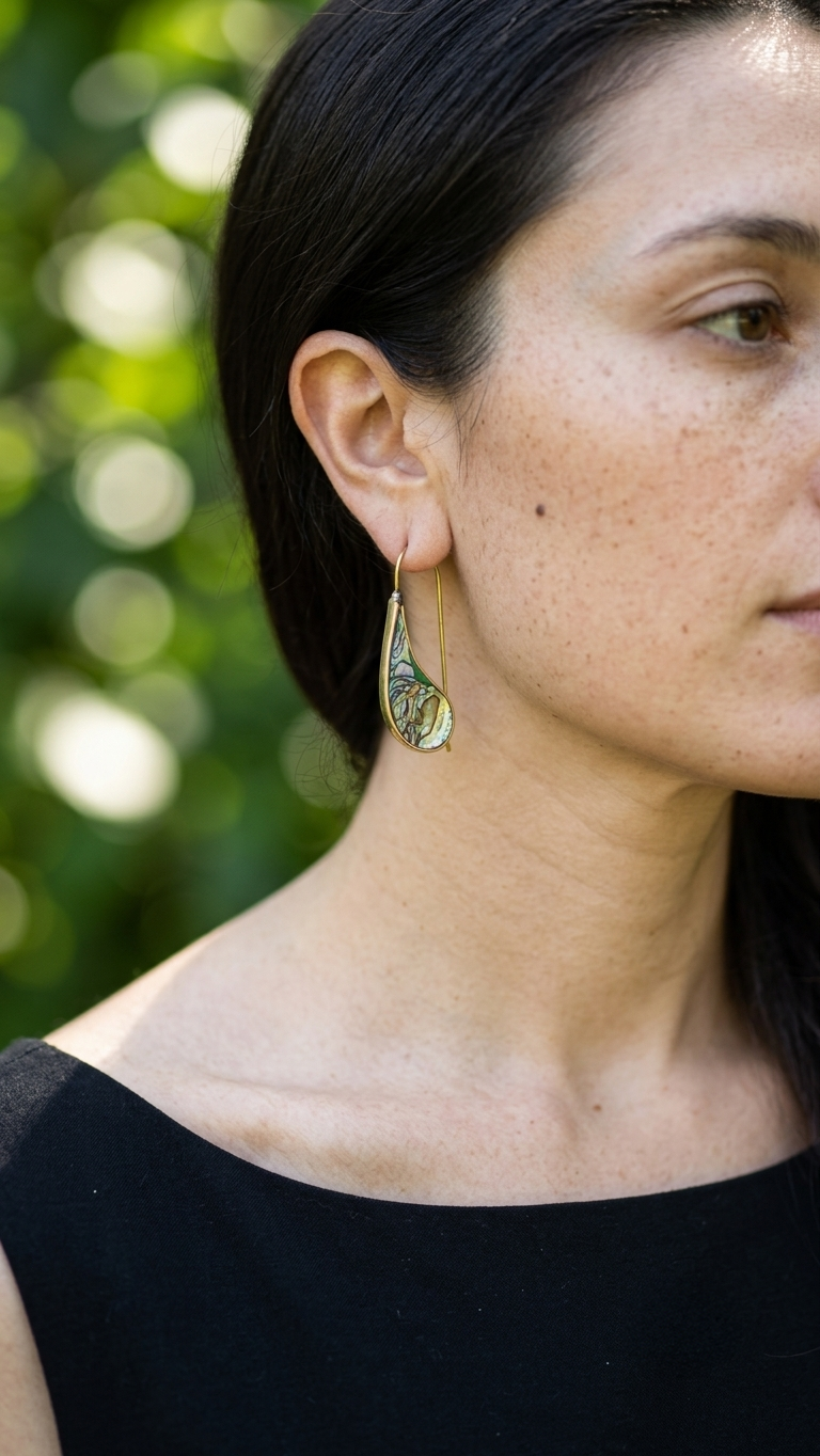 Emily Brass Earrings