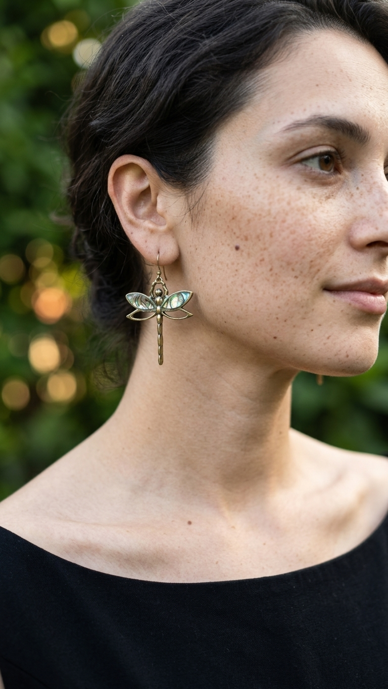Claire Brass Earrings