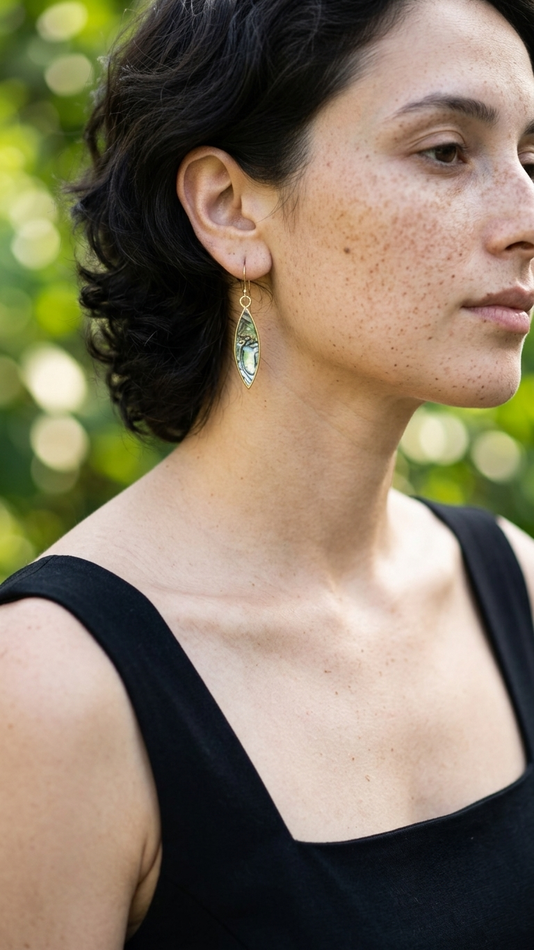 Natalie Brass Earrings