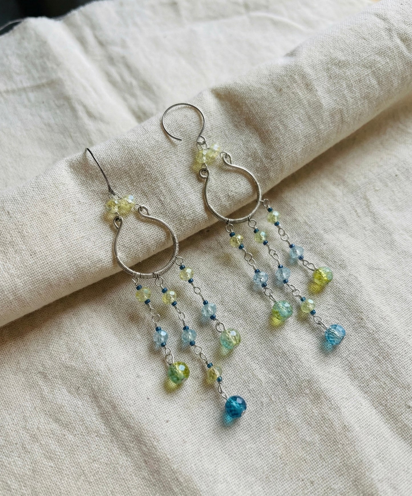 Tira Brass Earrings