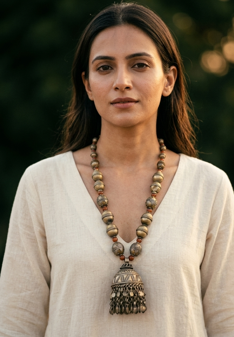 Nazar Afghan Necklace