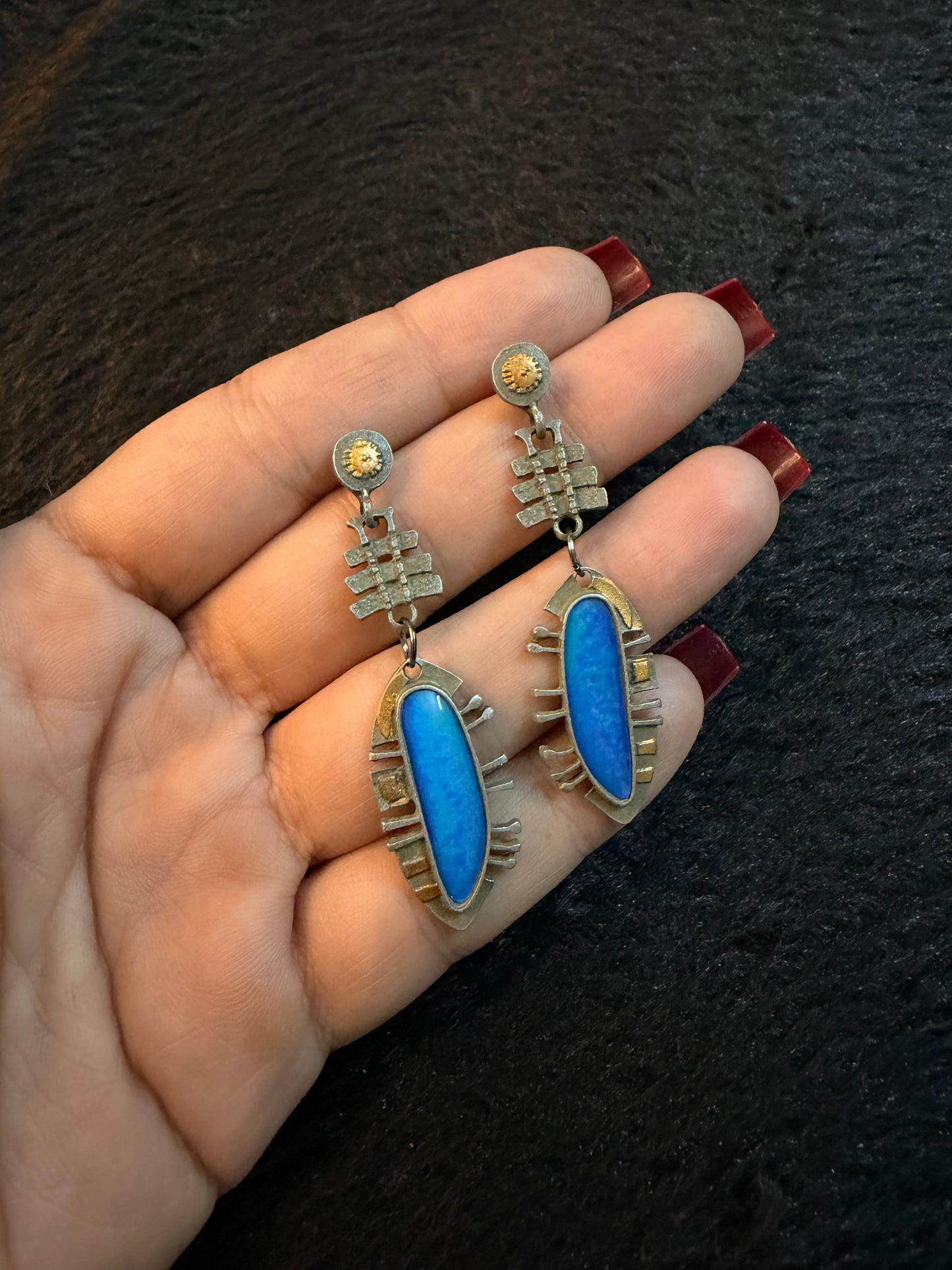 Lutal Oxidised Earrings