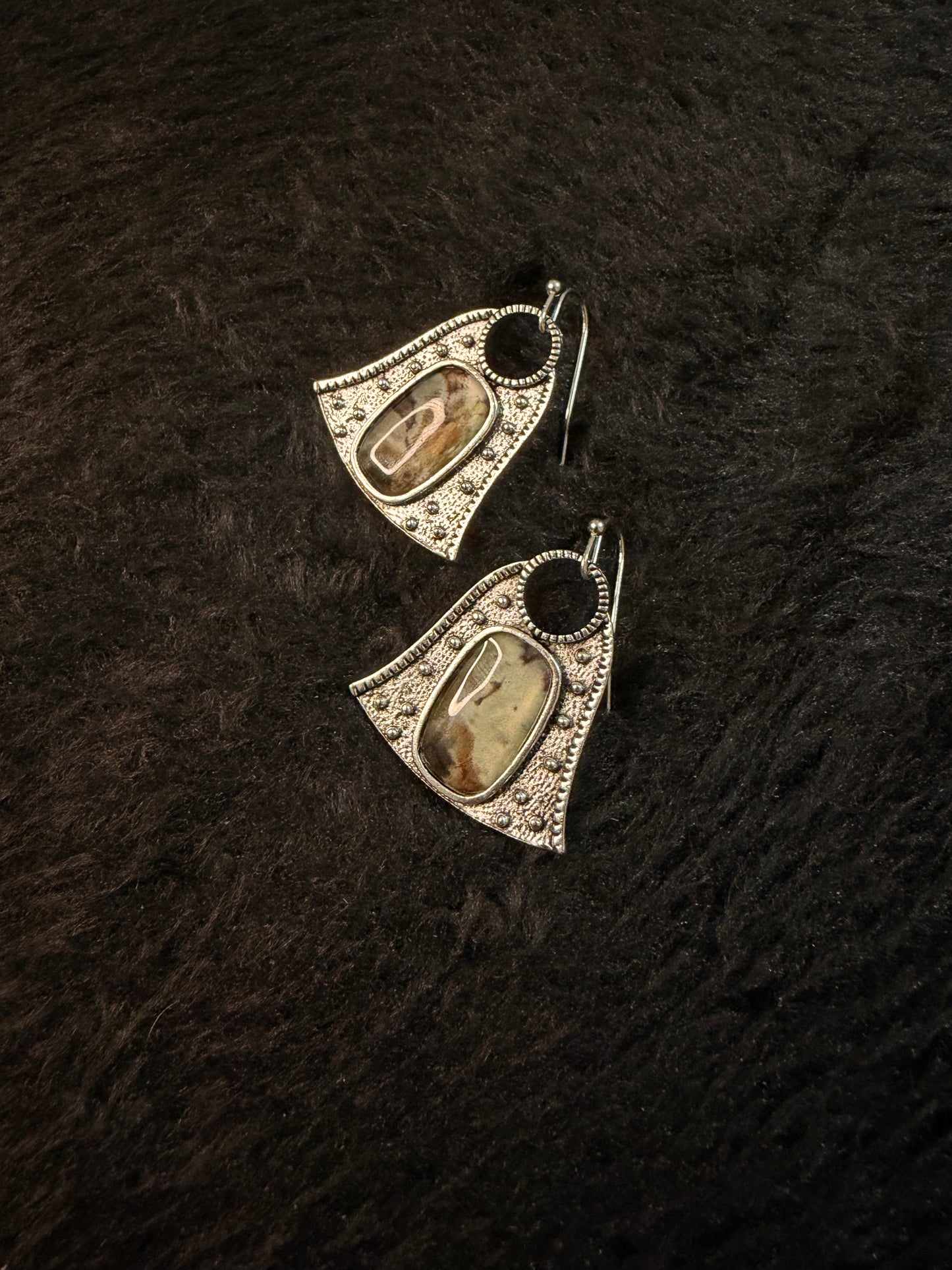Tira Oxidised Earrings