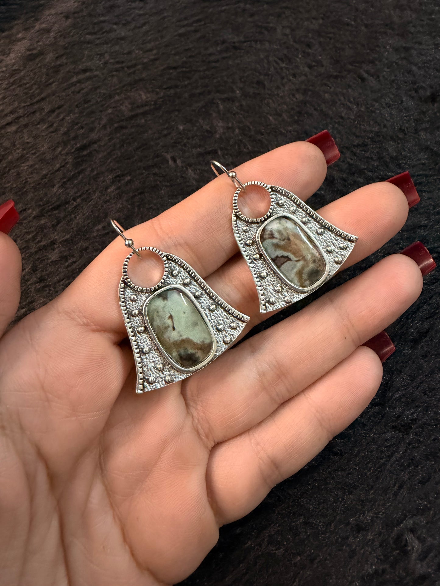 Tira Oxidised Earrings