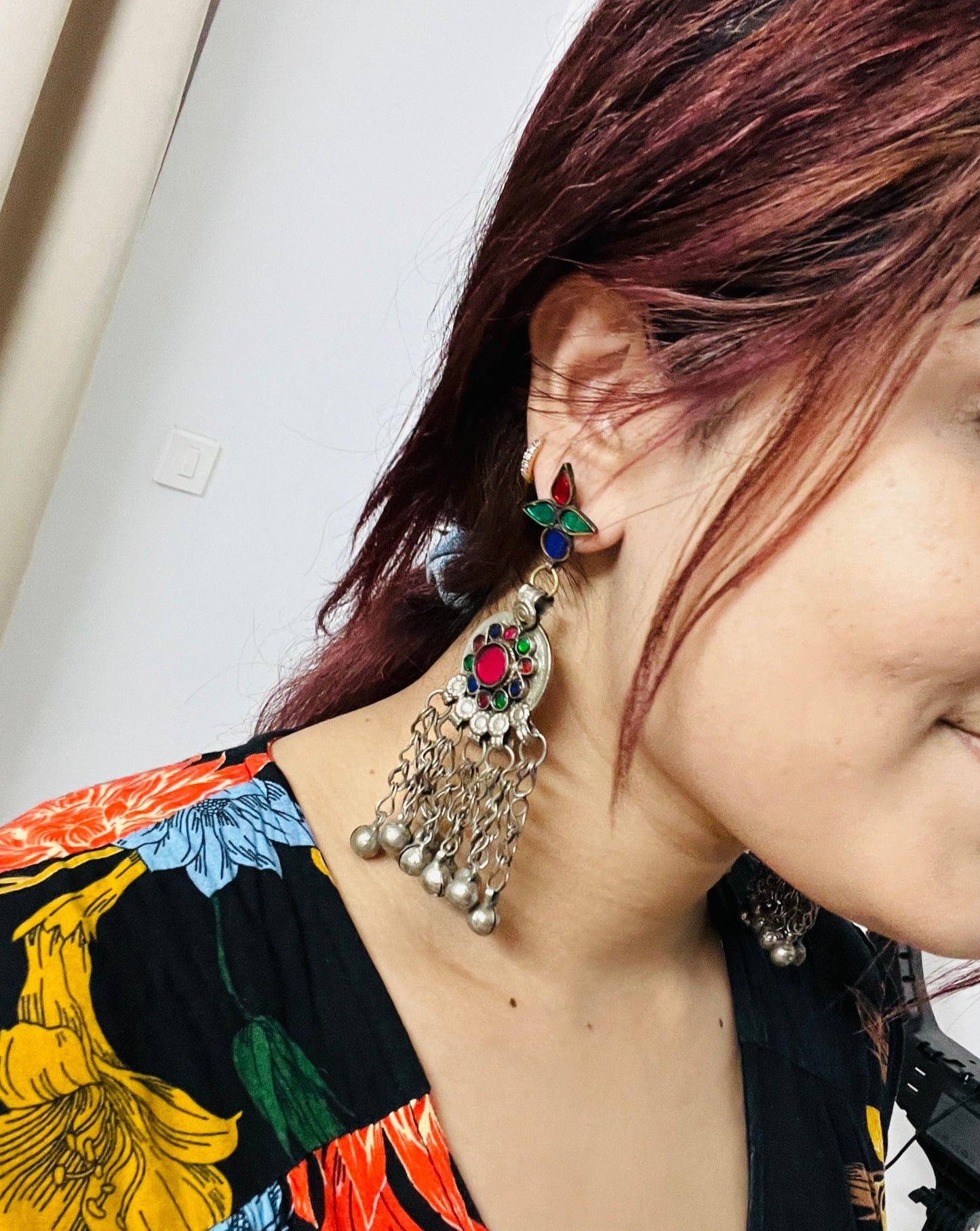 Zohra Afghan Vintage Earrings