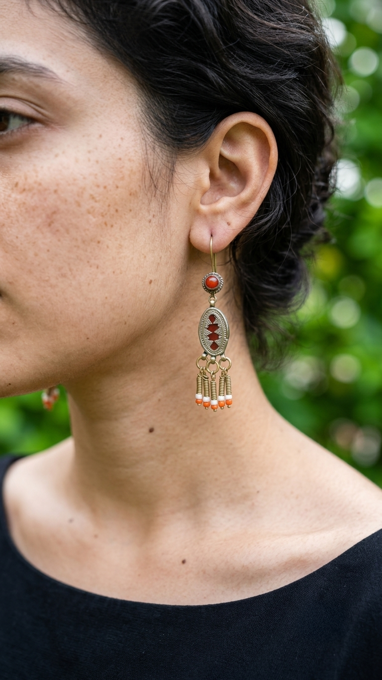 Moonut Afghan Earrings