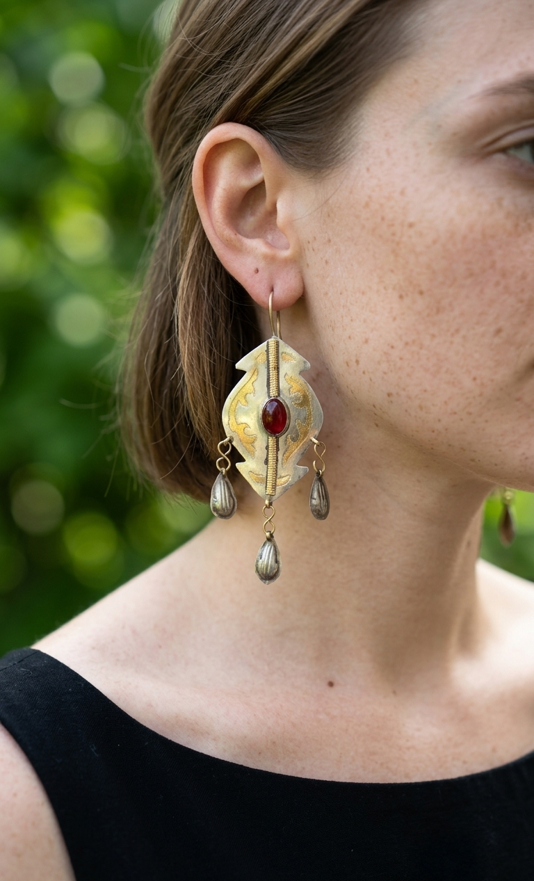 Roohali Afghan Earrings