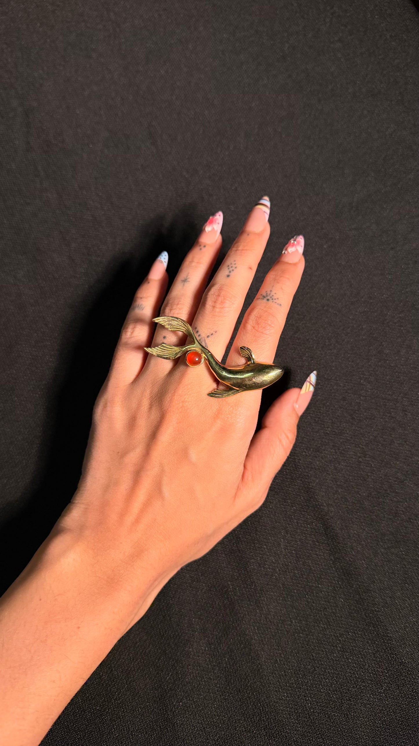 Koi Fish Brass Ring