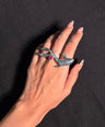 Koi Fish Brass Ring in Silver