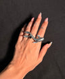 Koi Fish Brass Ring in Silver